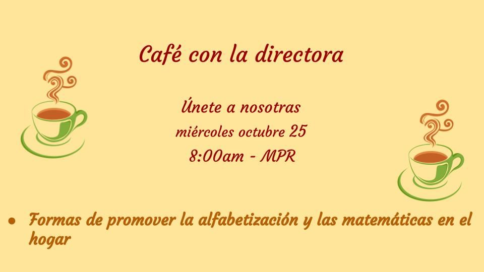  Coffee with the Principal